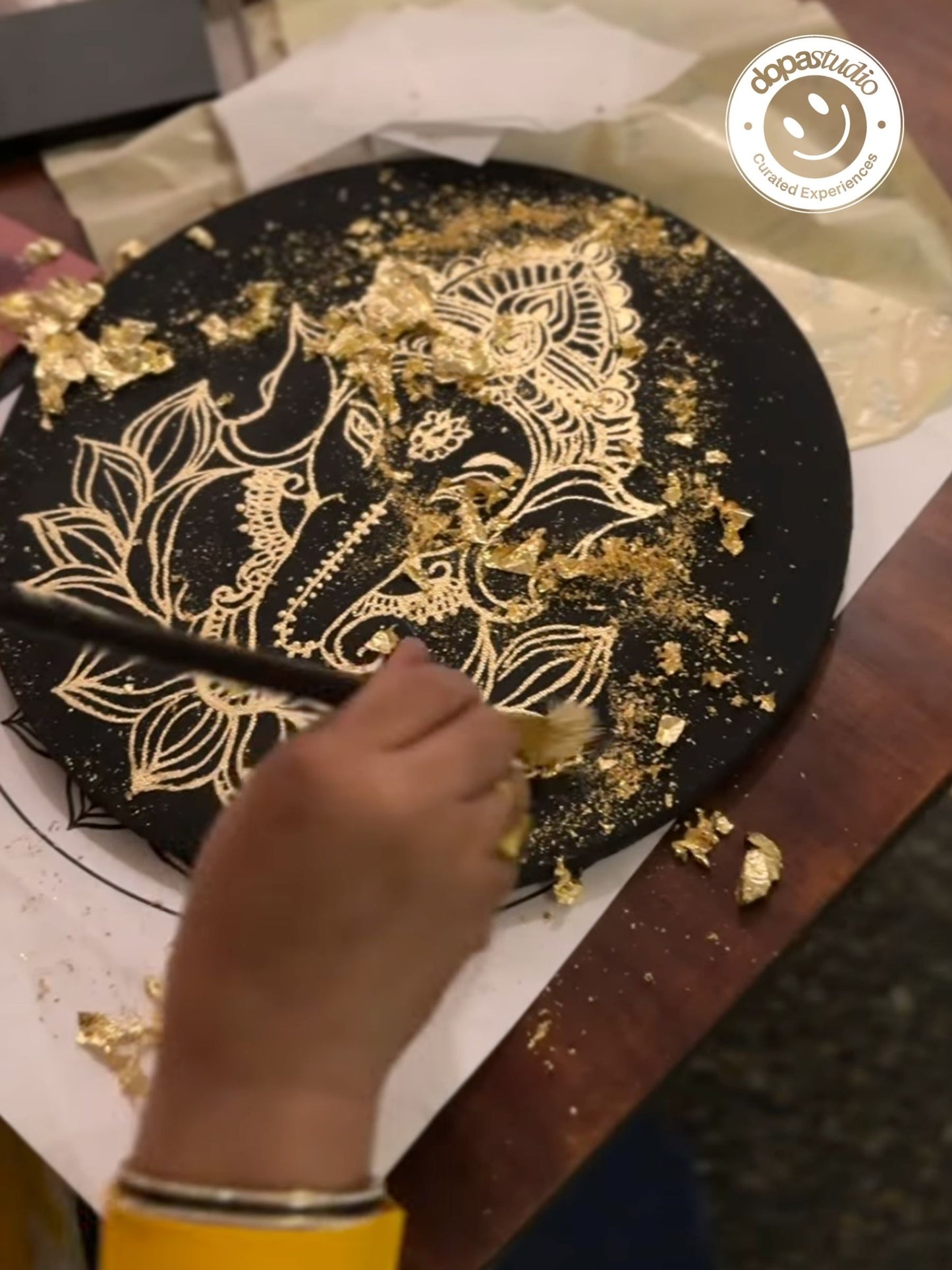 The Golden Whisper - A Gold Foil Art Experience